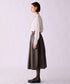 <8/28発売>【SOI-MeME】crystal pleats satin shirt