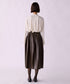 <8/28発売>【SOI-MeME】crystal pleats satin shirt