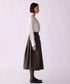 <8/28発売>【SOI-MeME】crystal pleats satin shirt
