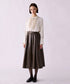 <8/28発売>【SOI-MeME】crystal pleats satin shirt