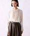 <8/28発売>【SOI-MeME】crystal pleats satin shirt