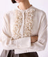 <8/28発売>【SOI-MeME】crystal pleats satin shirt
