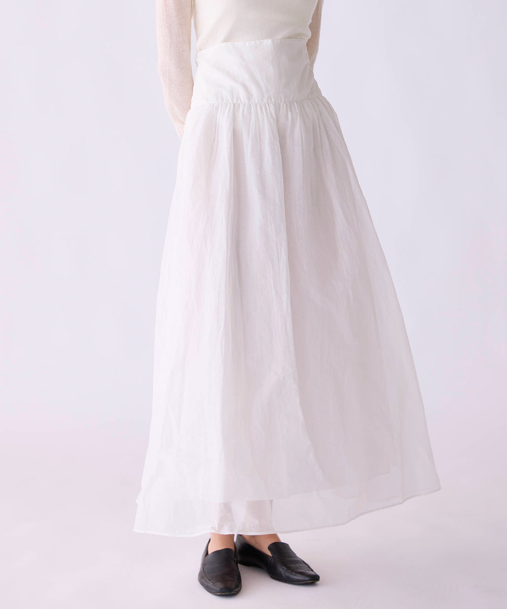 sheer starched cotton 2way cami skirt – MARILYN MOON OFFICIAL