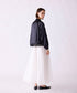 【SOI-MeME】eyelash lace satin reversible blouson