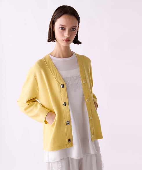 【SOI-MeME】cocoon sleeve bijou cardigan