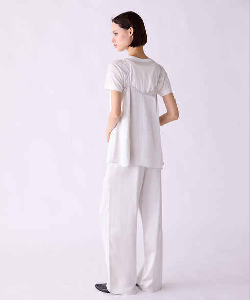 【SOI-MeME】eyelash lace satin camisole