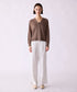 16G lame knit raglan cardigan