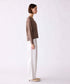 16G lame knit raglan cardigan