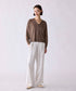 【SOI-MeME】eyelash lace satin drawstring pants