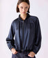【SOI-MeME】eyelash lace satin reversible blouson
