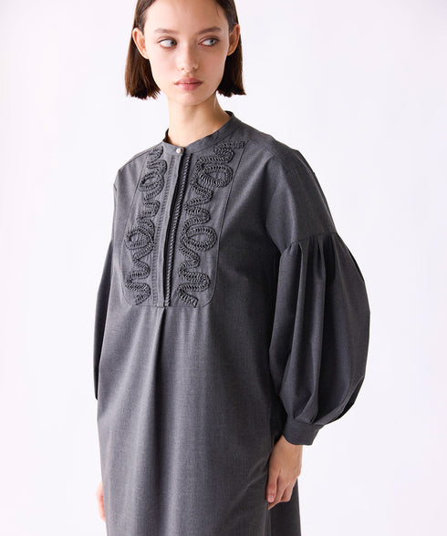 10/16発売予定【SOI-MeME】diamond tuck embroidery modern dress