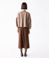 10/16発売予定【SOI-MeME】diamond tuck embroidery modern blouse