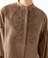 10/16発売予定【SOI-MeME】diamond tuck embroidery modern blouse