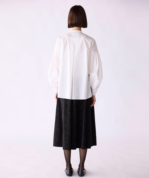 【SOI-MeME】pleats jabot modern sleeve blouse