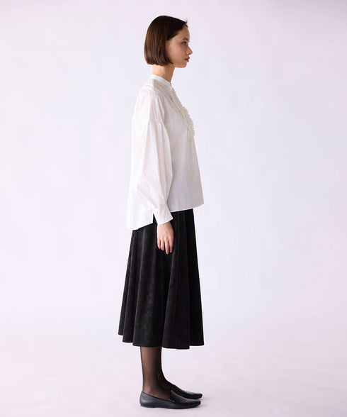 【SOI-MeME】pleats jabot modern sleeve blouse