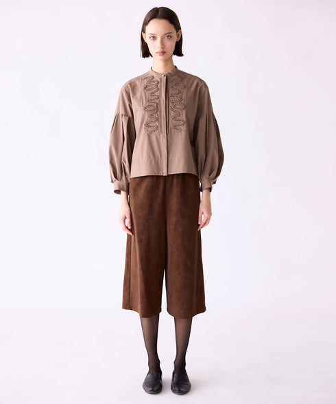 eco-suede half pants