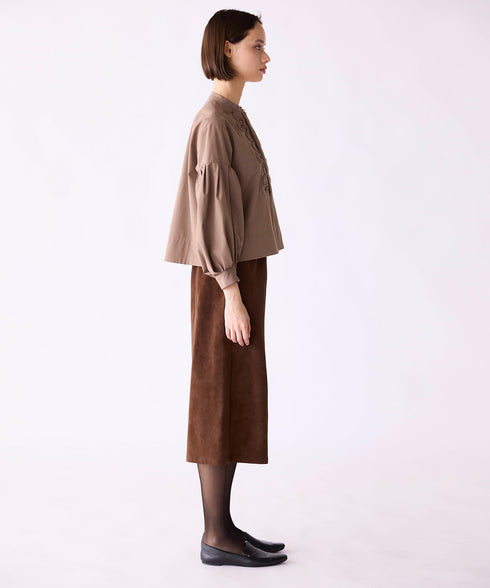 eco-suede half pants