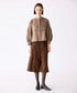 10/16発売予定【SOI-MeME】diamond tuck embroidery modern blouse
