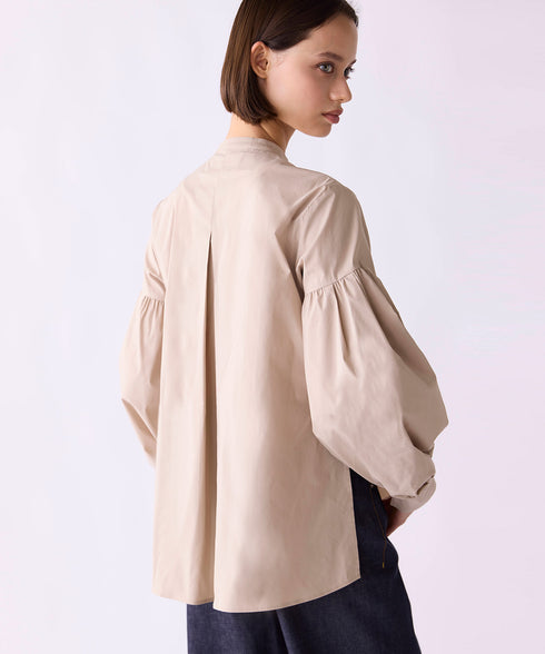 【SOI-MeME】pleats jabot modern sleeve blouse