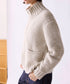10/9発売予定【SOI-MeME】lame knit high neck blouson
