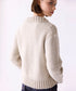 10/9発売予定【SOI-MeME】lame knit high neck blouson
