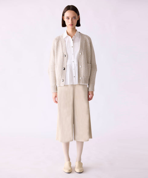 10/9発売予定 【SOI-MeME】lame knit raglan cardigan