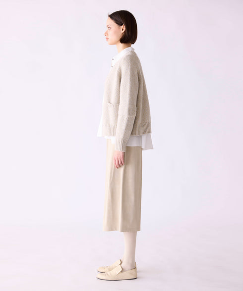 10/9発売予定 【SOI-MeME】lame knit raglan cardigan