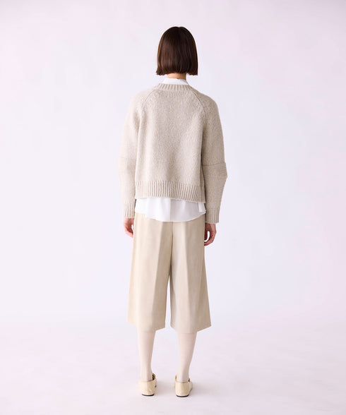 10/9発売予定 【SOI-MeME】lame knit raglan cardigan