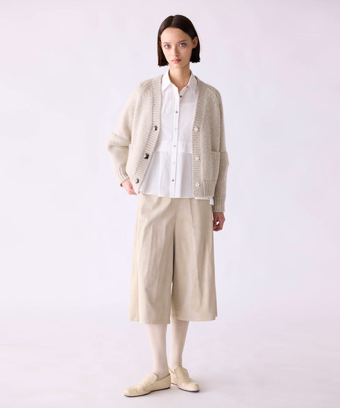 10/9発売予定 【SOI-MeME】lame knit raglan cardigan