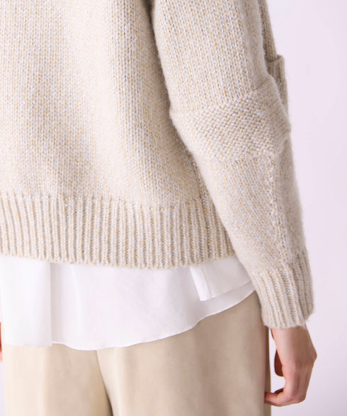 10/9発売予定 【SOI-MeME】lame knit raglan cardigan