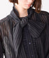 sheer velour 2way tie shirt