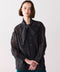 sheer velour 2way tie shirt