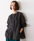 sheer velour 2way tie shirt