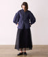 <8/28発売>denim tuck frill modern volume shirt