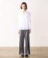 sheer starched cotton godet blouse