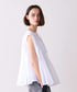 sheer starched cotton godet blouse