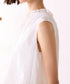 sheer starched cotton 2way gather dress