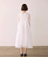 sheer starched cotton 2way gather dress