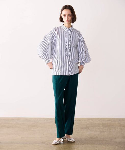 tuck frill modern volume shirt