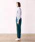 【SOI-MeME】suspenders tucked curve pants
