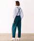 【SOI-MeME】suspenders tucked curve pants