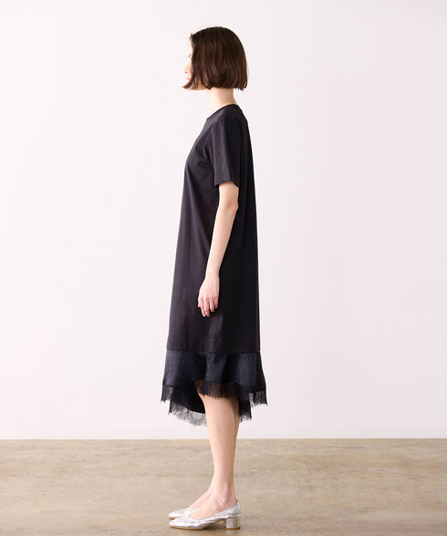 eyelash lace hem cut-one-piece