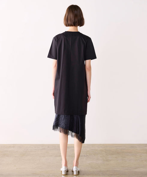 eyelash lace hem cut-one-piece