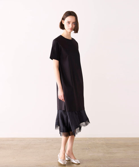 eyelash lace hem cut-one-piece