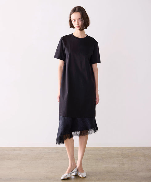 eyelash lace hem cut-one-piece
