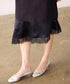 eyelash lace hem cut-one-piece