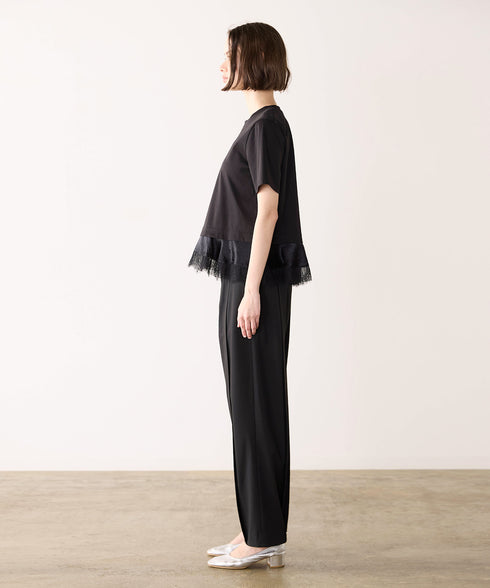 eyelash lace hem cut-sew