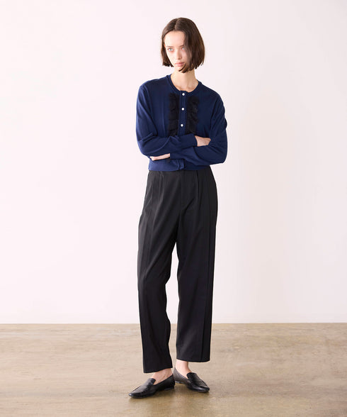 【SOI-MeME】suspenders tucked curve pants