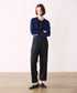 【SOI-MeME】suspenders tucked curve pants