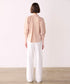 modern strip volume sleeve shirt